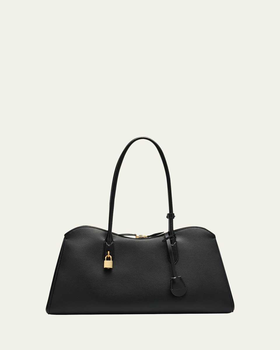 Stella Ryder Open Tote Bag in Grainy Embossed Eco Vegan Leather